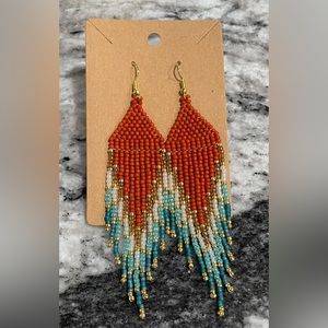 Boho Western Style Handmade Beaded Earrings